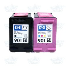 2pk Genuine HP 901 Black  901 Color Standard Ink J4580 J4640 J4680 J4550 G510