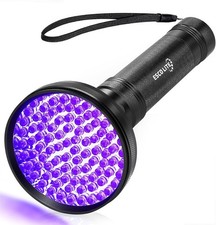 ESCO LITE UV Flashlight Black Light, 100 LED 395 nM Ultraviolet 100