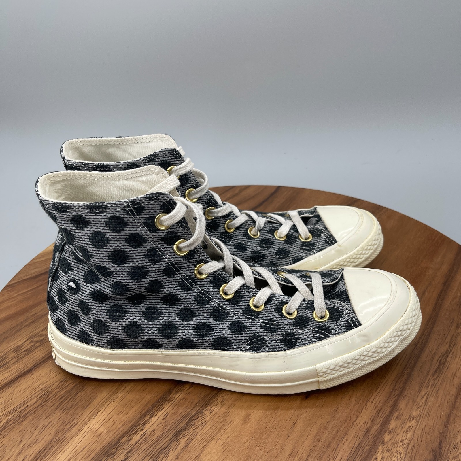 Converse All Star Chuck Taylor Ctas 70 Hi Shoes Womens Sz 8 Silver Casual Skate