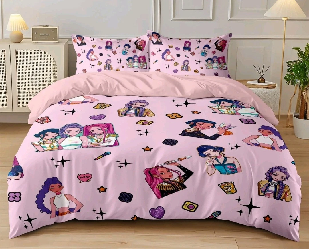 K Pop Demon Hunters Duvet Cover Set with Pillowcases
