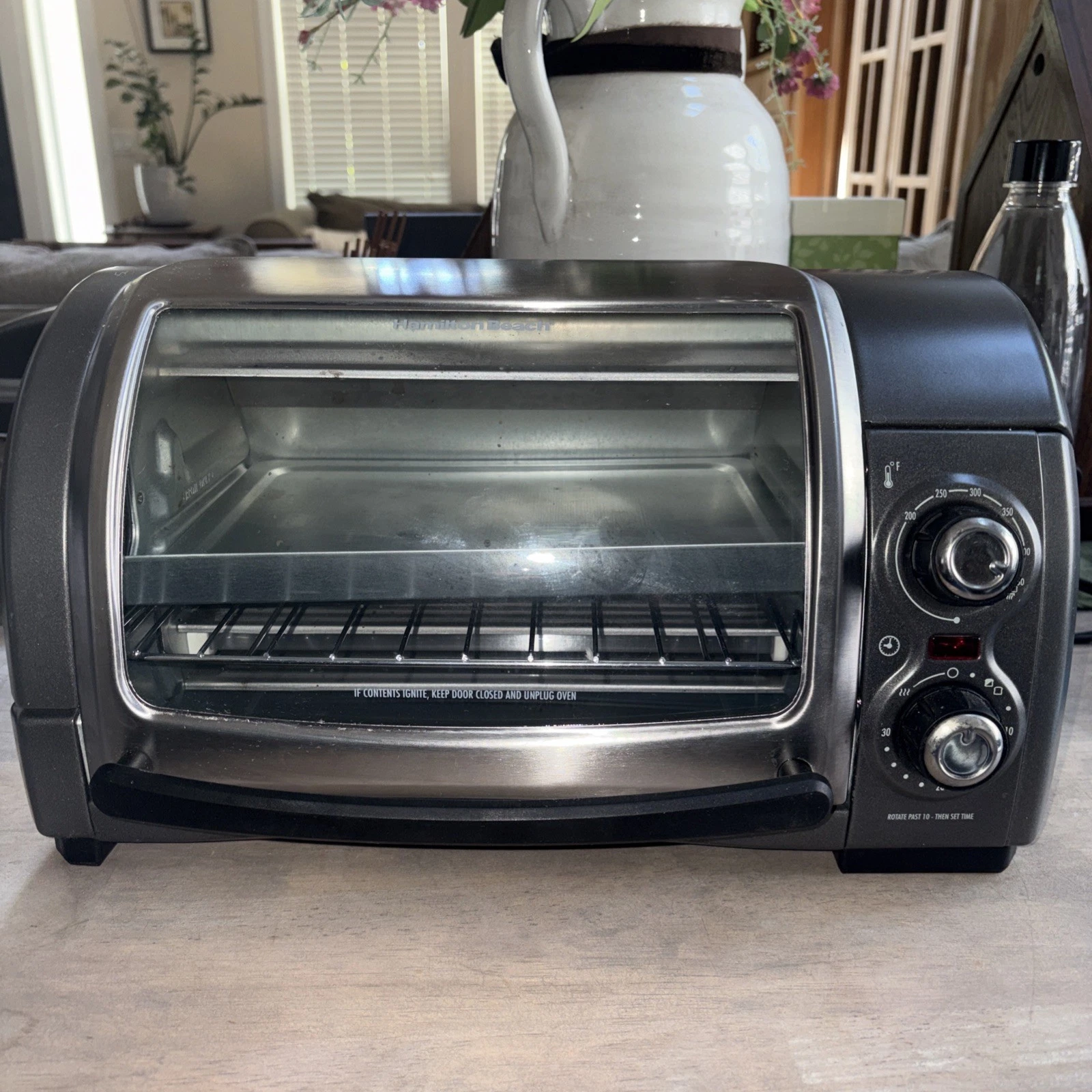 Hamilton Beach Toaster Oven 31334Z Roll Up Door Tested Works