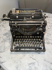 Antique Vintage 1920s UNDERWOOD TYPEWRITER NO. 5 NEEDS SOME GREASE TO LOOSEN UP thumbnail