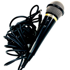 JVC MV-58 Wired Microphone Black 8.5 inch Karaoke DJ 202 inch Cord Vintage Japan