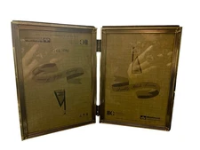 Vintage Woolworth’s Bifold Picture Frame 5” x 7” Gilt Frame