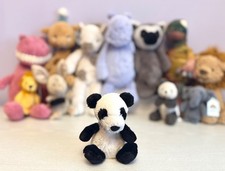 Jellycat Very Rare Retired Tiny Size Poppet Panda, Excellent Condition, Genuine