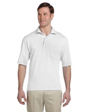 Jerzees 436P Adult Cotton/Polyester SpotShield Pocket Jersey Polo Shirt