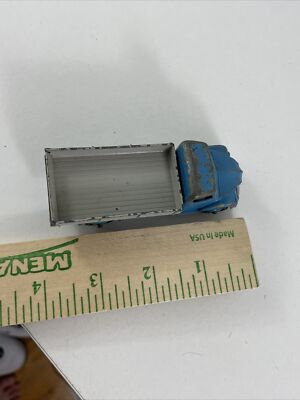 VINTAGE DINKY TOYS DODGE TIPPER TRUCK # 414 BLUE/GRAY MECCANO GT