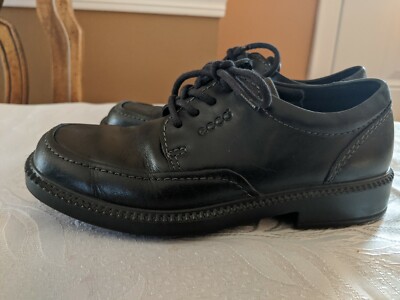 Ecco Kids Leather Shoes Black Size