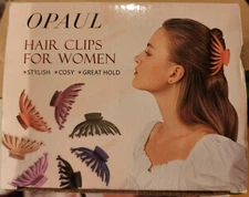 OPAUL Hair Clips for Thick Hair 4 Pack. 