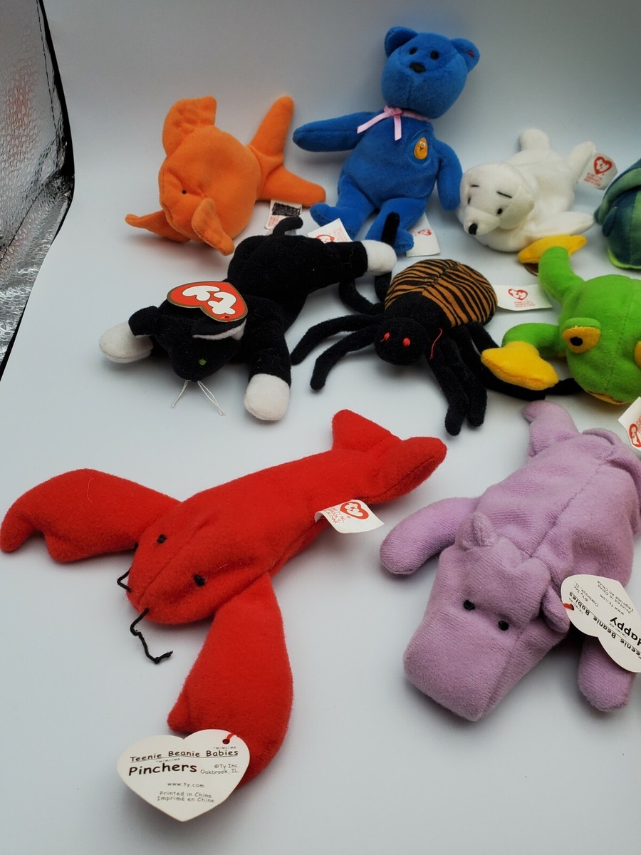 Huge Ty Teenie Beanie Babies Lot x14 McDonald's Happy Meal Toys