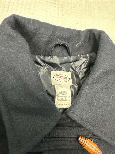 Talbots Kids Girls Toggle Pea Coat size 8 Navy Wool 100% Wool - Picture 5 of 6