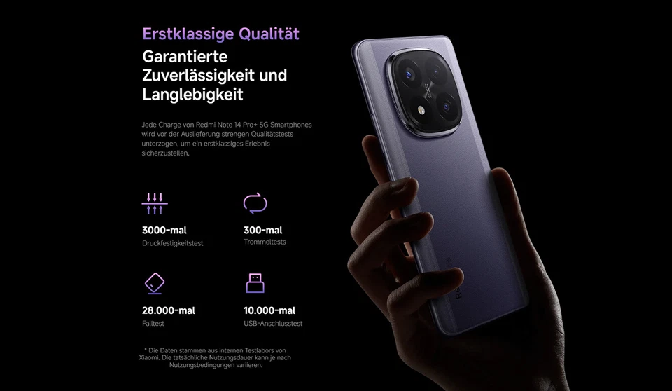 Xiaomi Redmi Note 14 Pro Plus 5G Smartphone  8/12GB+256/512GB 200MP Snapdragon - Bild 4 von 4