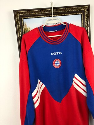 Vintage 90's Adidas Bayern Munich Football Sweatshirt Soccer