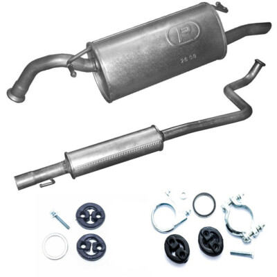Auspuff  Mitteltopf Endtopf  Toyota  Yaris Verso 1.3 bis11/2002 + Montagesatz