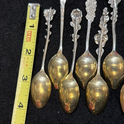 7 VINTAGE REED & BARTON STERLING SILVER DEMITASSE SPOONS 69.99g WEIGHT - Picture 9 of 9