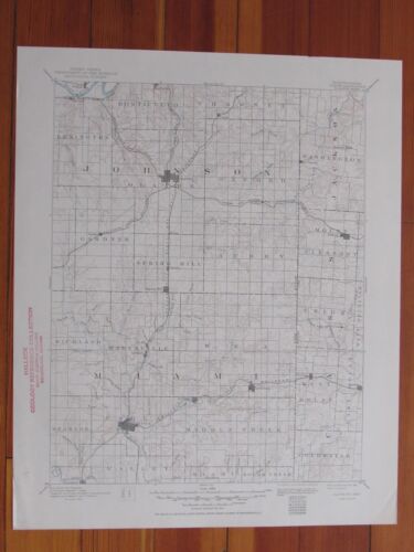 Olathe Kansas 1950 Original Vintage USGS Topo Map - Afbeelding 1 van 1