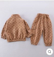 Toddler Boys 2 Piece Print Coat  Pant Set 