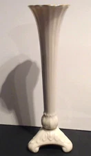 LENOX china DAINTY Collection BUD VASE - Gold Trim - 7-1/2" Tall USA