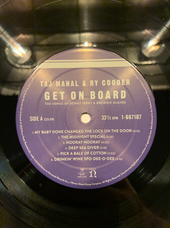 Vinyl Blues Taj Mahal Ry Cooder Get On Board Songs Of Sonny