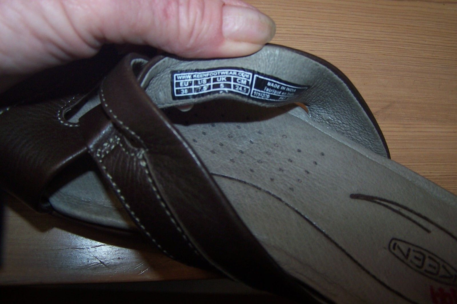 Sandali Keen donna 7 5 rosa città slide marrone cinturino pelle 1014339