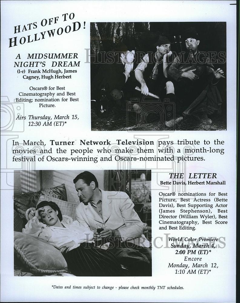 Press Photo A Midsummer Nights Dream Frank McHugh James Cagney