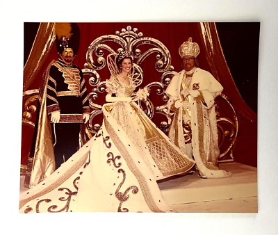 1977 Krewes Club Mardi Gras Carnival Pageant Ball Queen King Costumes VTG Photo