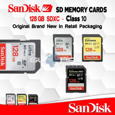 SanDisk SD Card 128GB Memory Ultra or Extreme Pro Class 10 Fast Camera Photo OEM