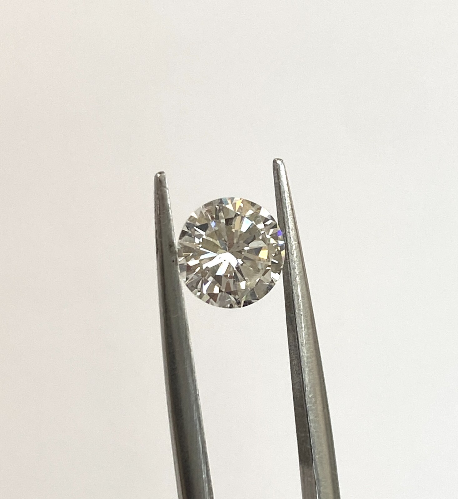 GIA 1.22ct Round Brilliant Diamond I color S12 clarity 7.09 x 7.16 x 4.