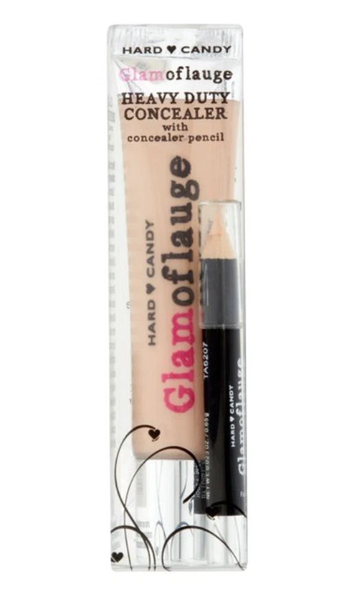Hard Candy GLAMOFLAUGE #487 ULTRA LIGHT Heavy Duty Tattoo/Scar CONCEALER+PENCIL  - Image 2 of 3