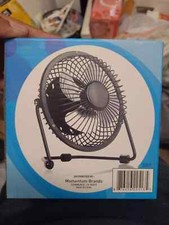 USB Mini Fan 5V 2.5W Personal Cooler Desk Fan 4" Blade White