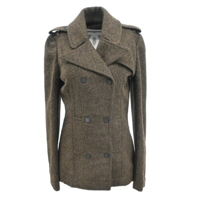 Chanel Double Breasted Jacket Brown 05A #36 114504