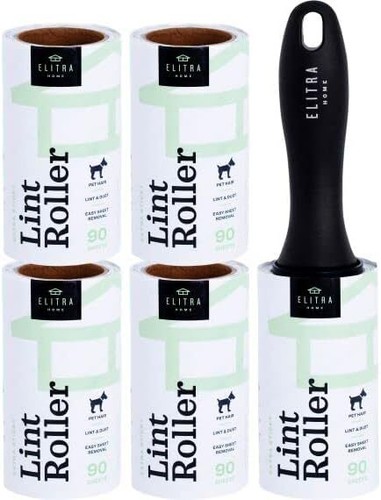 Lint Roller for Pet Hair Extra Sticky Reusable Lint Remover with Refills