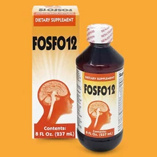 Menper Fosfo 12 Liquid, 8 fl oz, with B Vitamins & Minerals