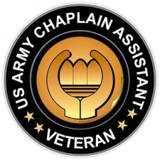 US Army Chaplain Assistant Veteran Bumper Sticker Military Vinyl Decal 5"
