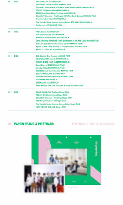 BTS MEMORIES OF 2020 DVD 7 DISC+Photo Book+Stamp+Book+Card+GIFT+