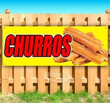 Insegna Bandiera Striscione Vinile Pubblicitaria Churros Molte Misure Disponibili USA