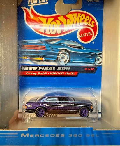 1999 HOT WHEELS - FINAL RUN - MERCEDES 380 SEL - PURPLE - #2 of 12 - MALAYSIA