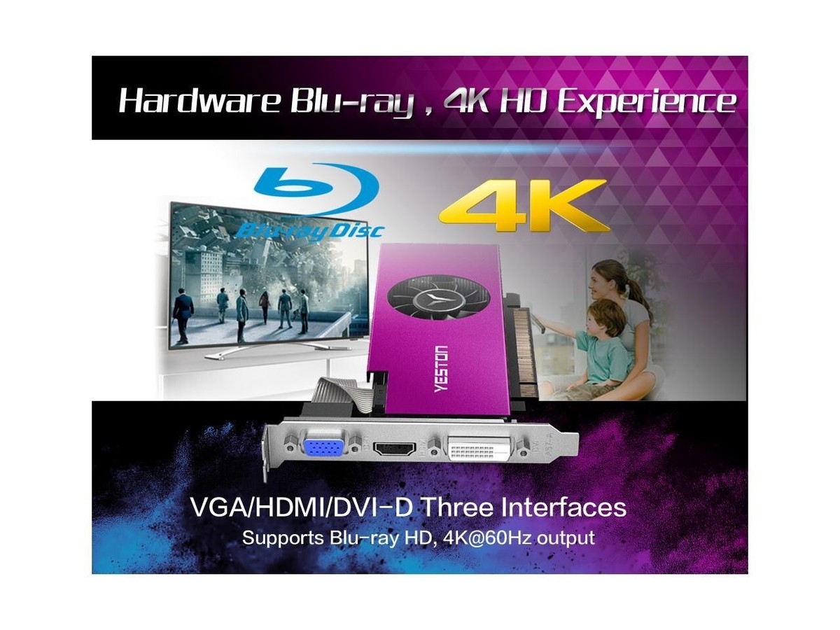 Yeston RX550 4G D5 LP グラフィックボード 本体 Yeston AMD Radeon RX550 4G D5 LP Gaming Graphics Card (HTPC ITX is