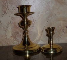 Vintage Antique Copper Craft Candle Holder, Made in USA, Set of 2