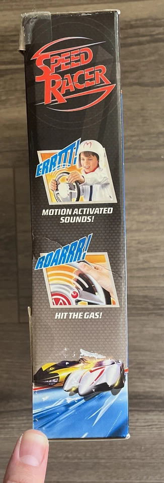 RARO Hot Wheels Speed Racer Mighty Mach 5 Racing Wheel Movimiento Activado NUEVO 2007 Foto 3 de 4