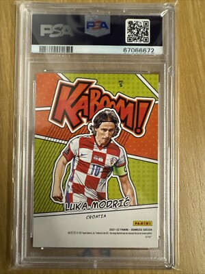 PANINI DONRUSS KABOOM! ベッカム　カード　PSA　トレカ 2021-22 Panini Donruss Road to Qatar - Kaboom! Luka Modric