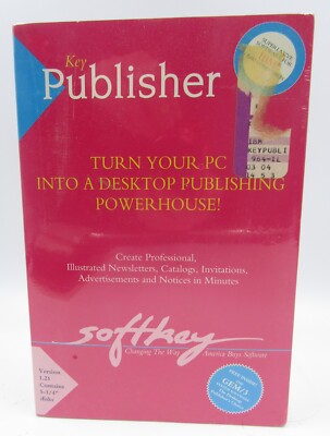 VINTAGE NEU VERSIEGELT IBM SOFTWARE - KEY PUBLISHER VON SOFTWARE - VERSION 1.2 