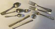 Antique Dollhouse Miniature, German 3  Silverware