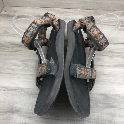 Teva Sandals Mens 13 Original Gray Nylon Webbing Hook and Loop Outdoor Shoes Teva Sandals Mens 13 Original Gray Nylon Webbing Hook and  main image 2