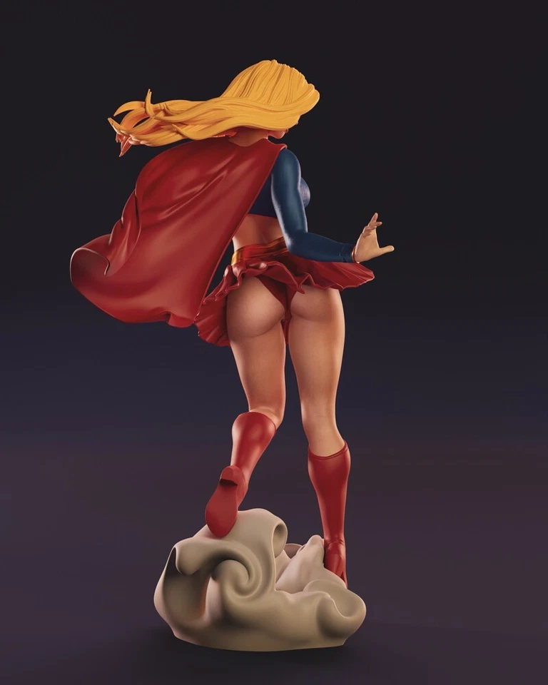 Supergirl 3D Printing Figure Model Kit Unpained Unassembled GK 1/8 24cm - Image 4 of 4
