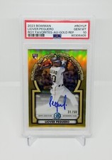 Liover Peguero 2023 Bowman Rookie Of The Year Fav # /50  Pirates PSA 10 GEM MINT