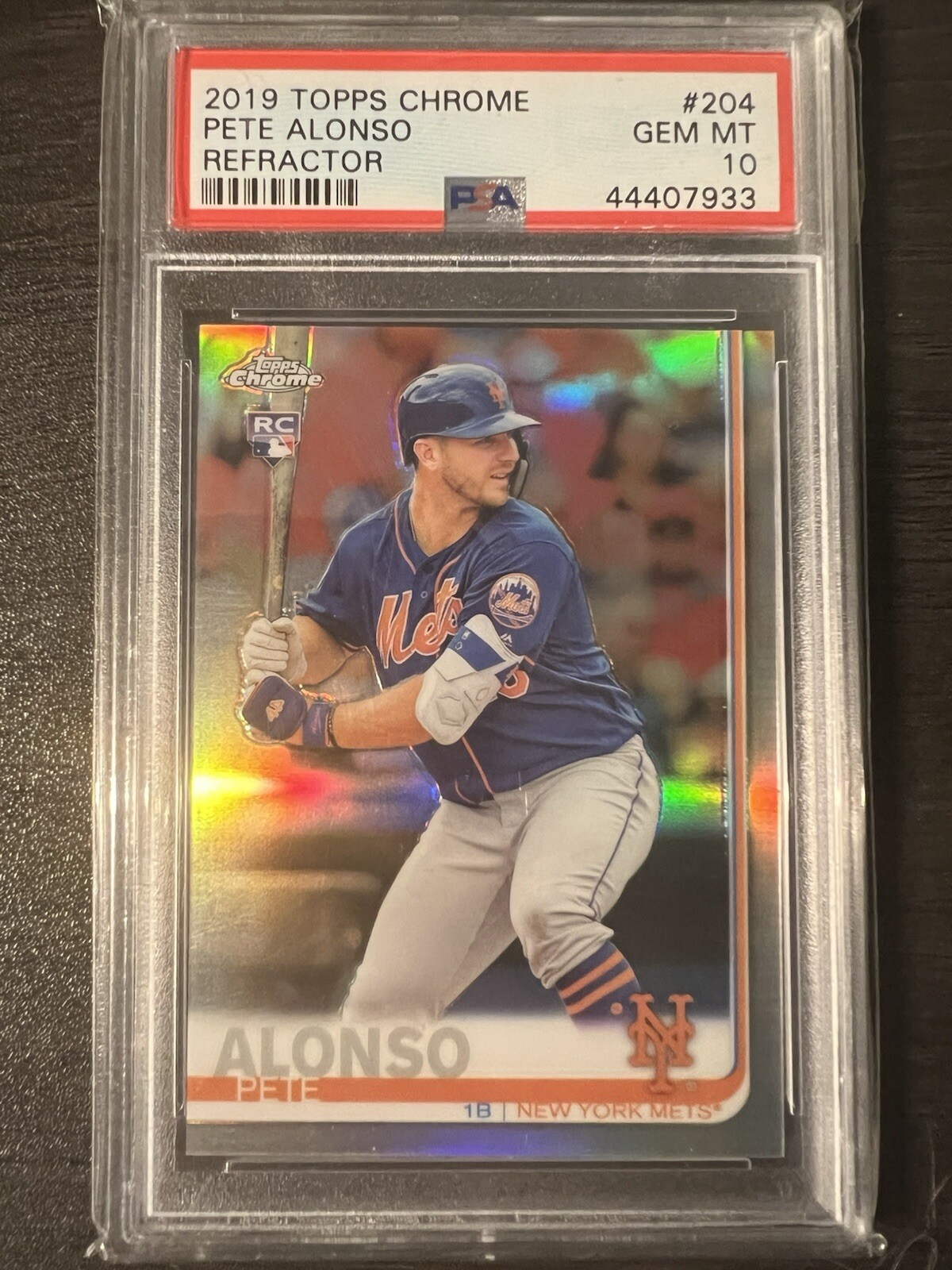 2019 Topps Chrome - Refractor #204 Pete Alonso (RC) PSA 10