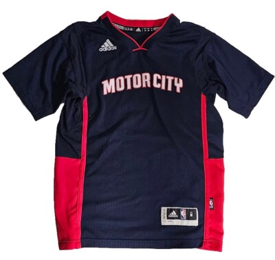 Adidas Detroit Pistons Motor City NBA Basketball Jersey Youth Size