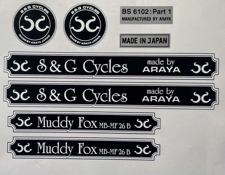 Muddy Fox S & G Cycles set