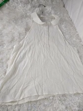 En Creme Semi Sheer Sleeveless Top Blouse Womens Size Small New With Tags  WS3